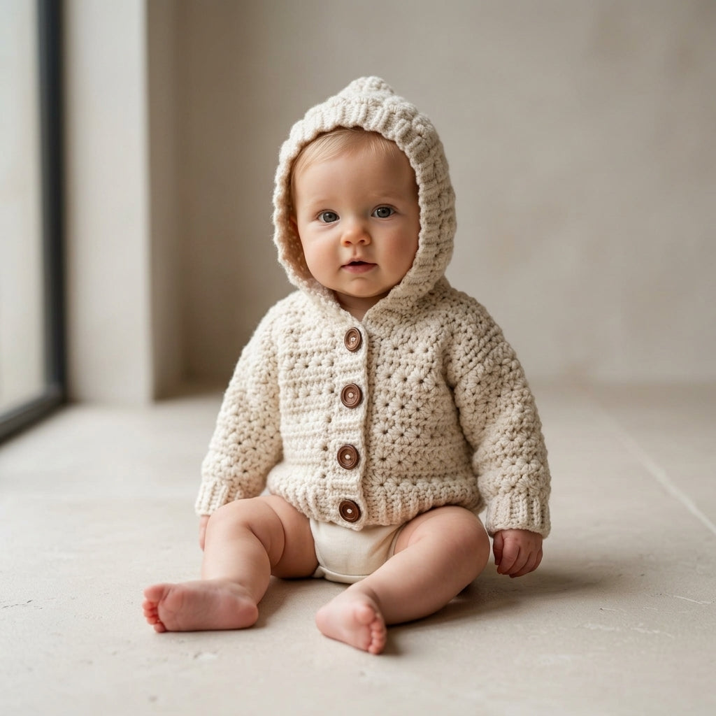 Star Stitch Baby Cardigan Star Stitch v2 | Crochet Pattern PDF