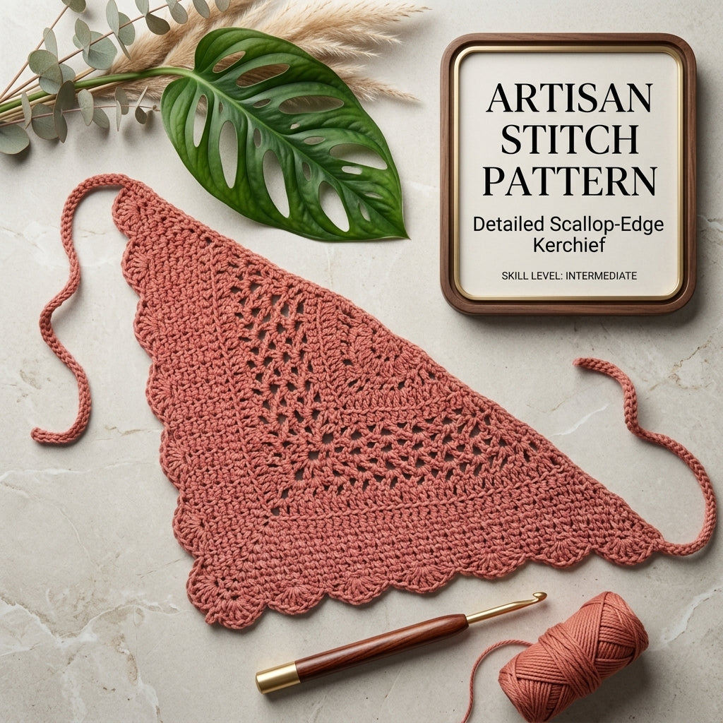Cottagecore Briar Bandana | Crochet Pattern PDF