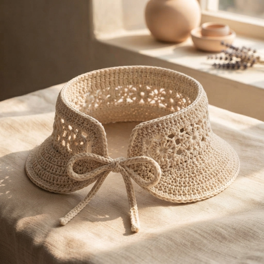 Trendy Sun Visor | Crochet Visor Pattern — Design 3