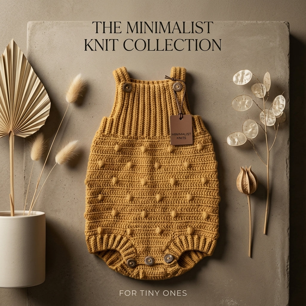 Romper Knit-Look Overalls Baby Crochet Pattern | Crochet Pattern PDF