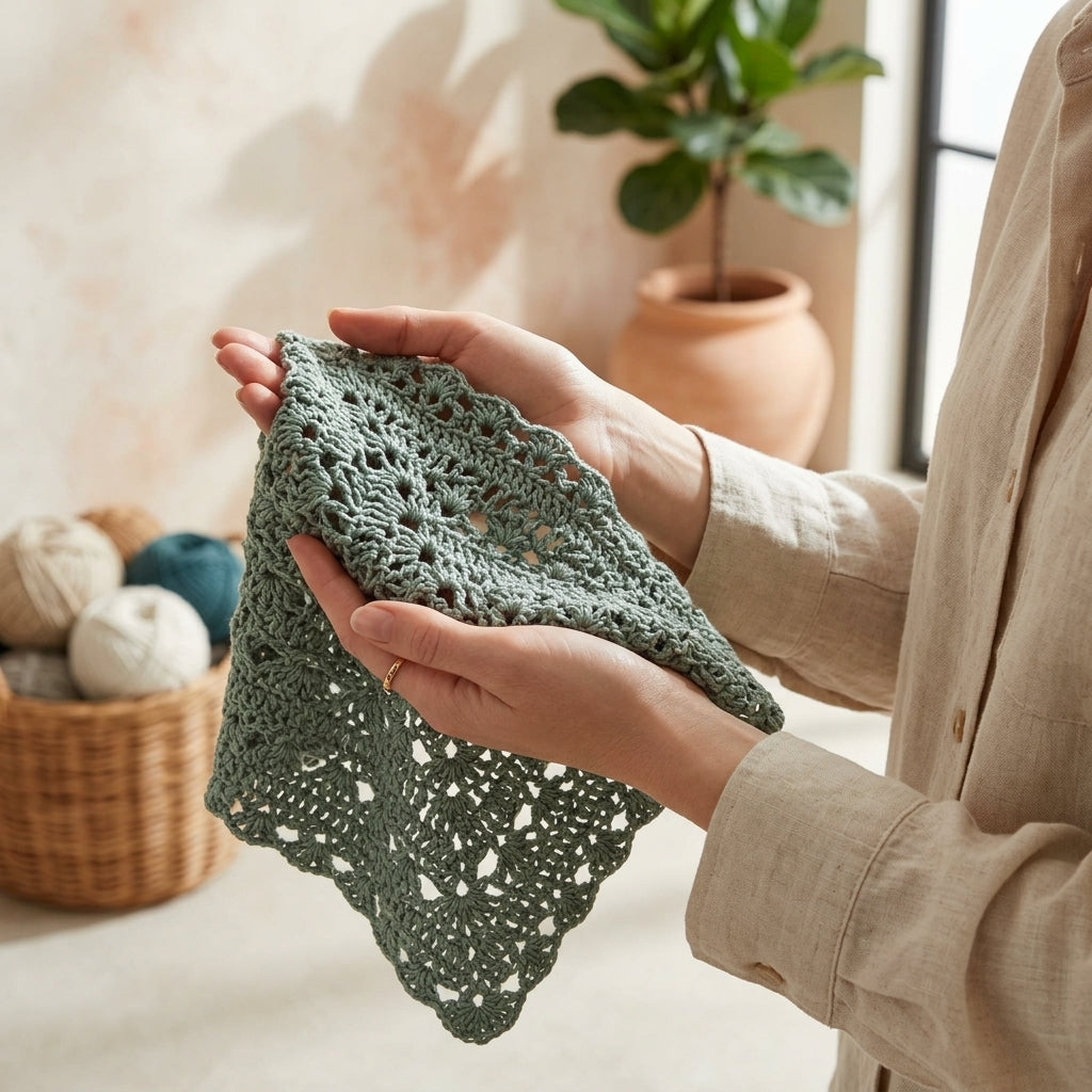 Lace Flower Bandana | Crochet Pattern PDF