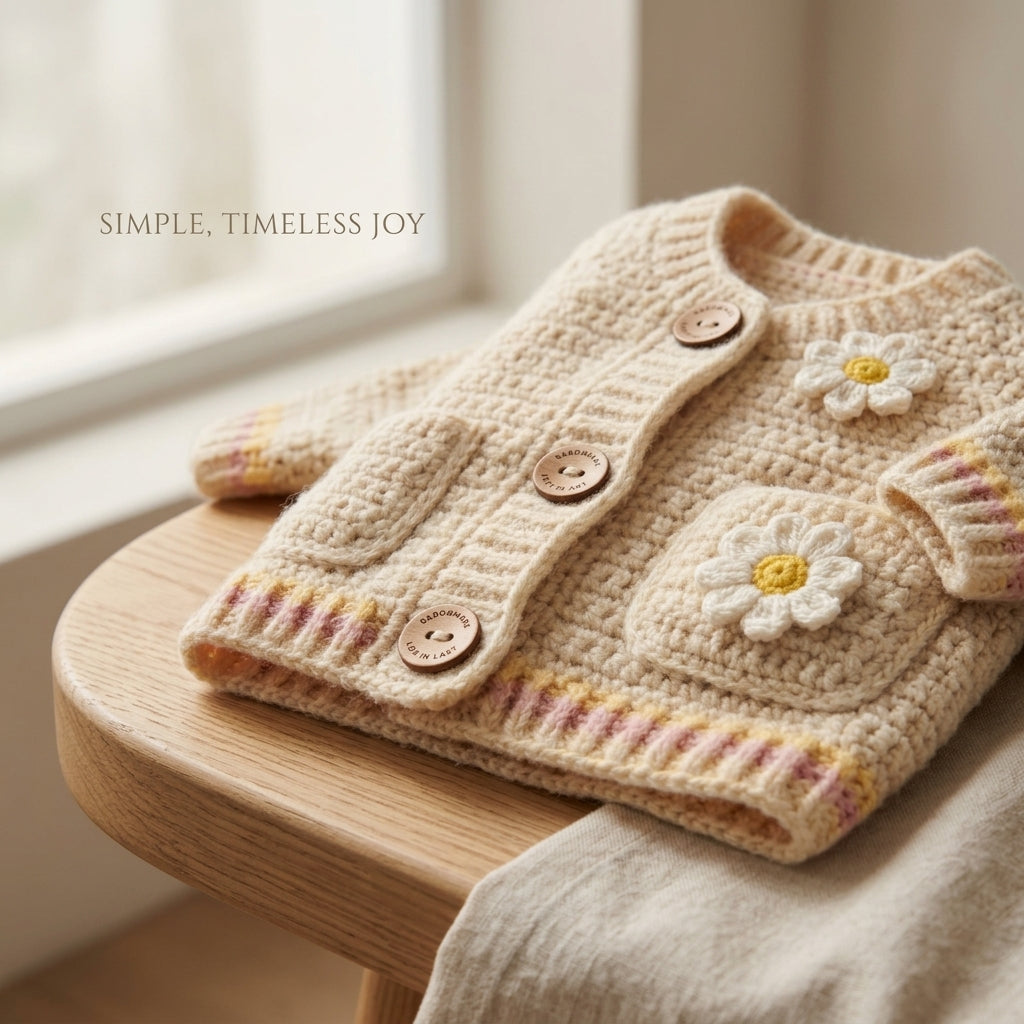Handmade Cardigan Sweater Baby Cardigan | Crochet Pattern PDF