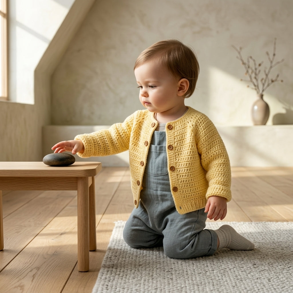 Cardigan Sweater Newborn Baby Cardigan | Crochet Pattern PDF