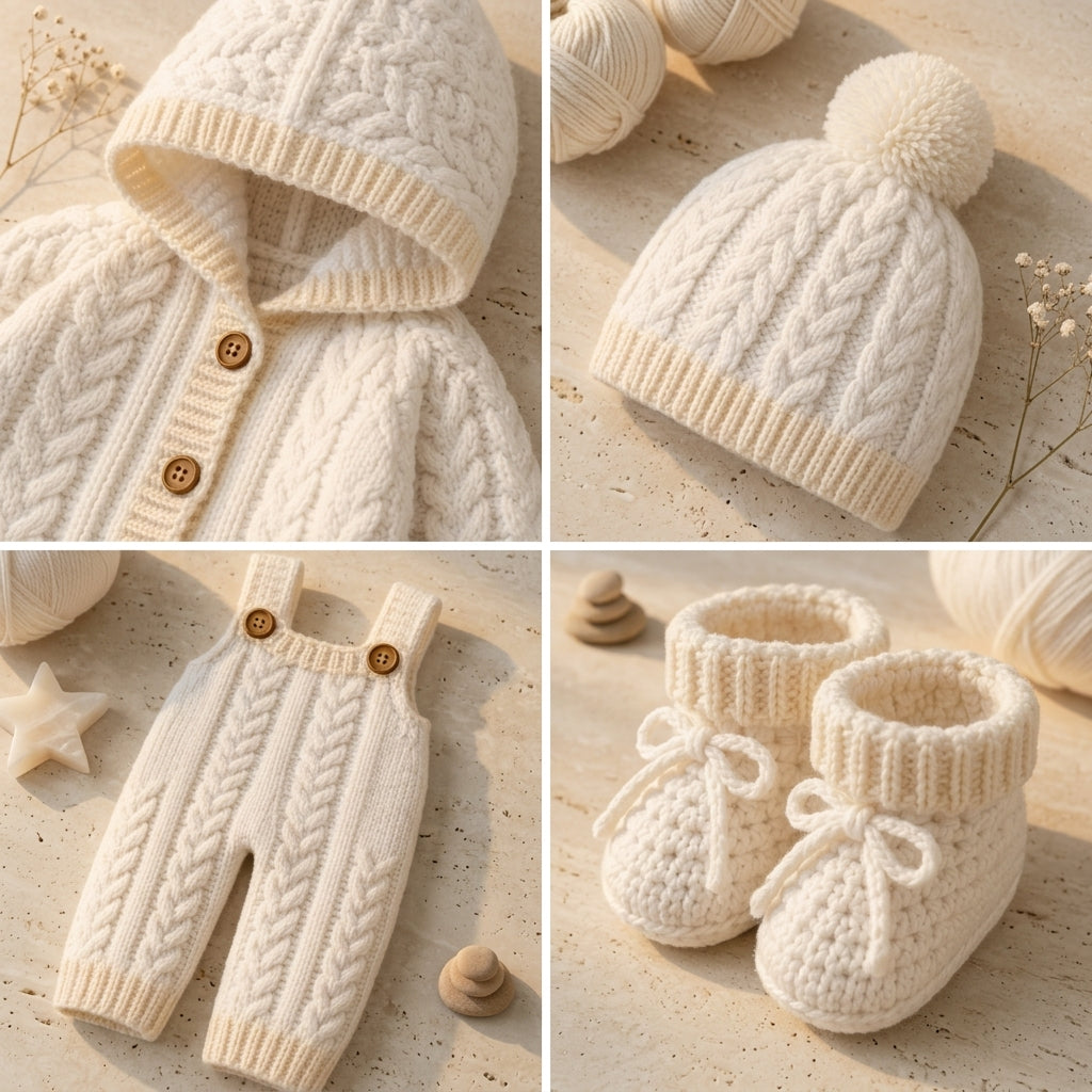Cardigan Hooded Sweater Baby Hoodie | Crochet Pattern PDF