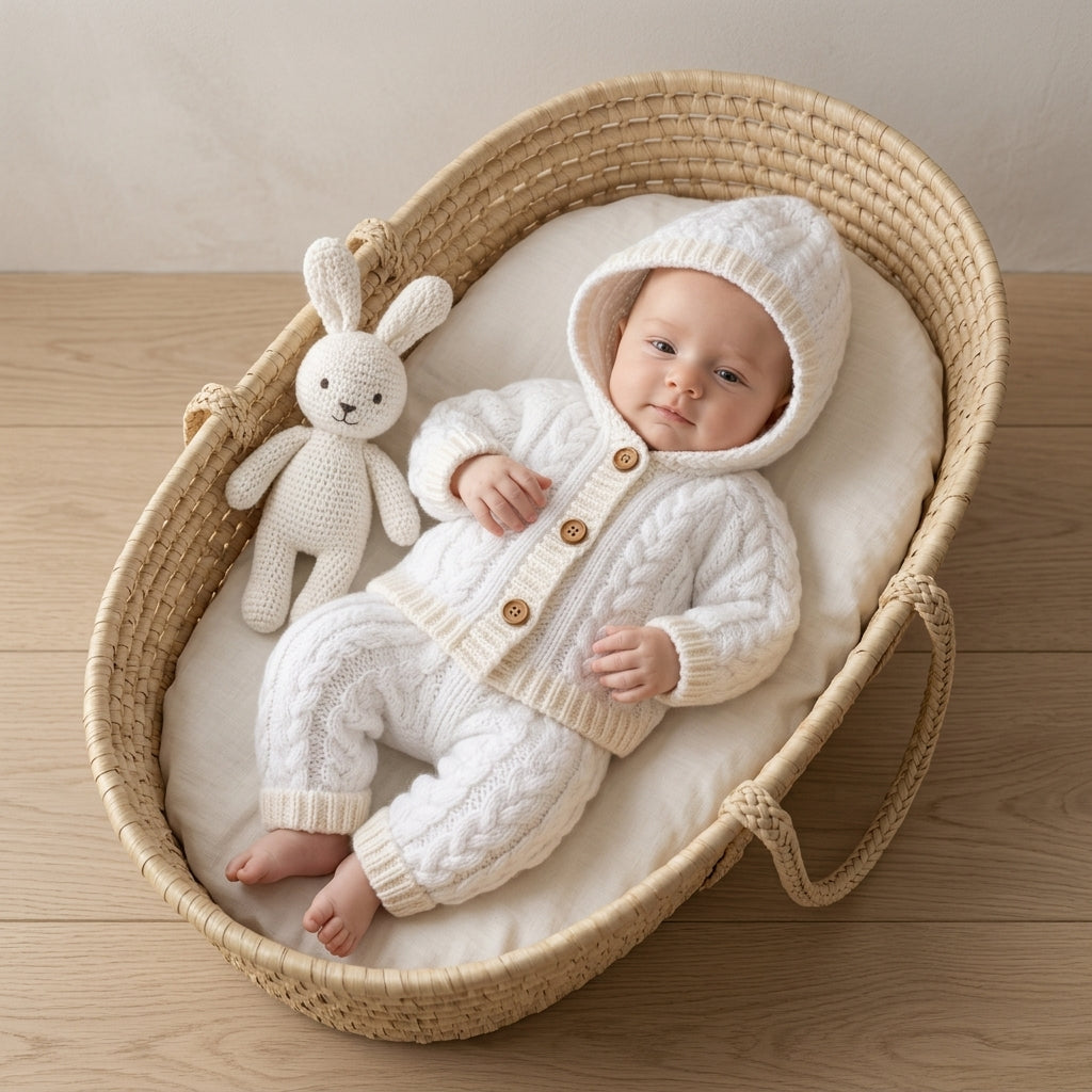 Cardigan Hooded Sweater Baby Hoodie | Crochet Pattern PDF