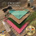 Multi-Language Hair Scarf | Beginner Crochet Pattern PDF