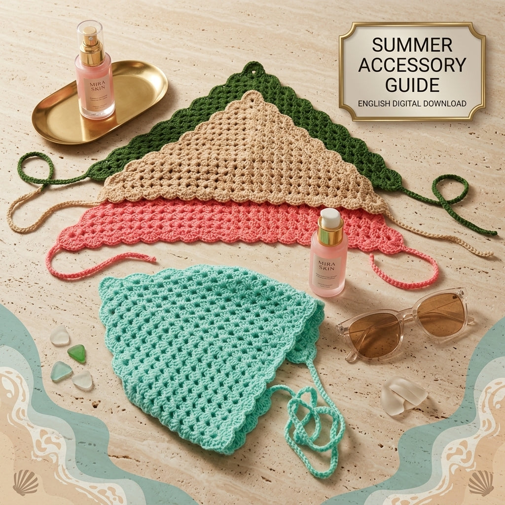 Multi-Language Hair Scarf | Beginner Crochet Pattern PDF