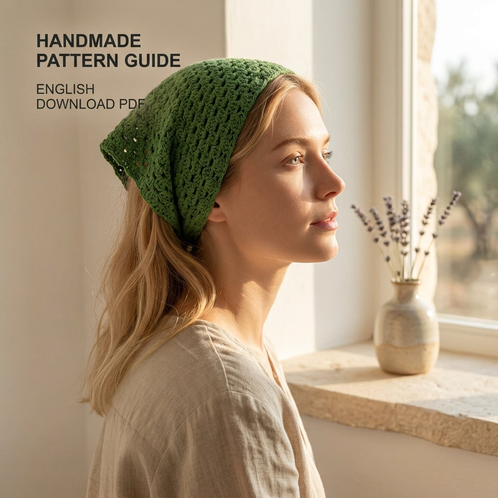 Multi-Language Hair Scarf | Beginner Crochet Pattern PDF