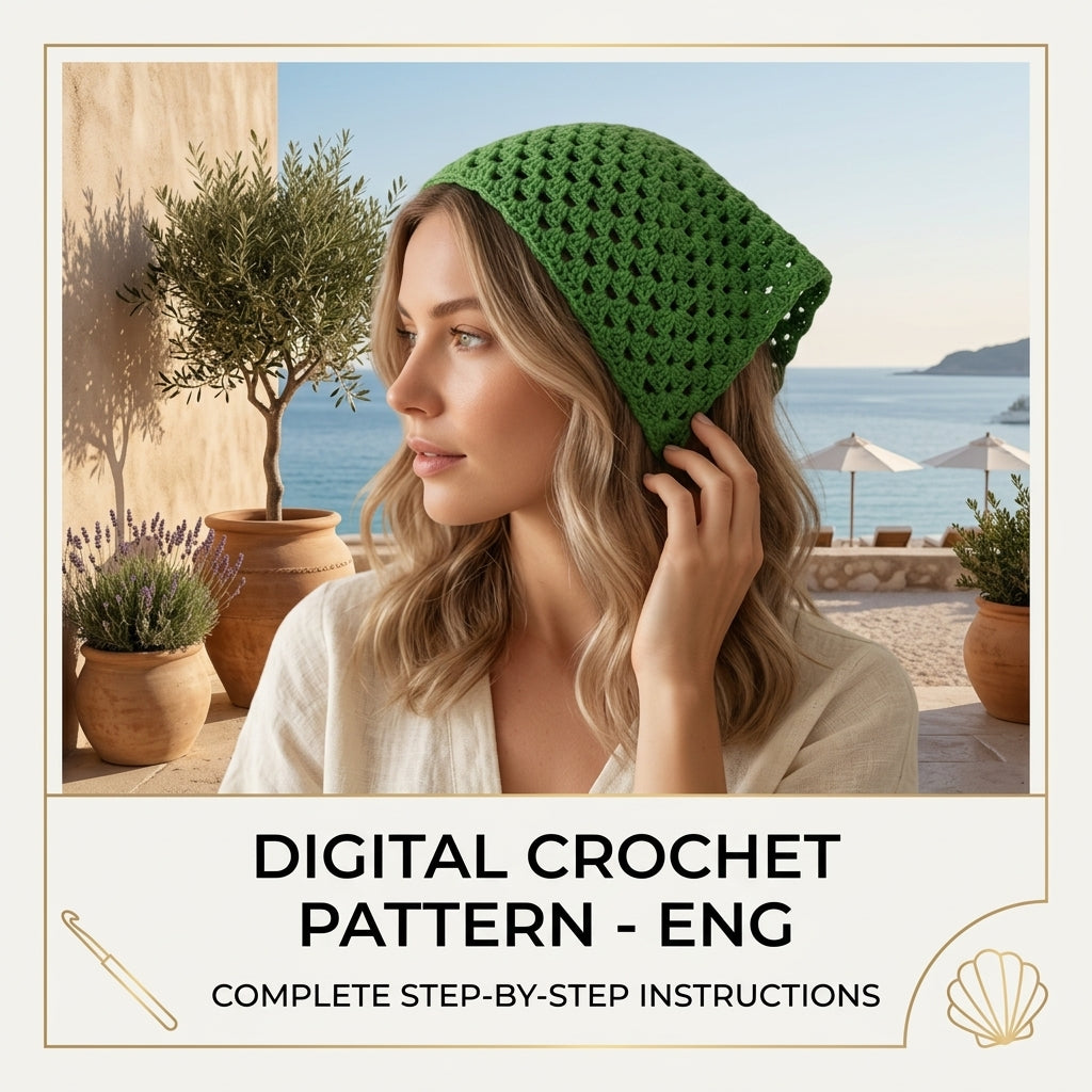 Multi-Language Hair Scarf | Beginner Crochet Pattern PDF