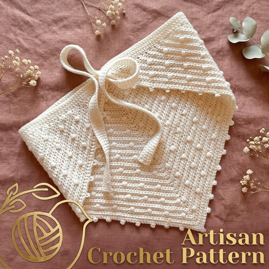Picot Edge Headscarf | Crochet Pattern PDF
