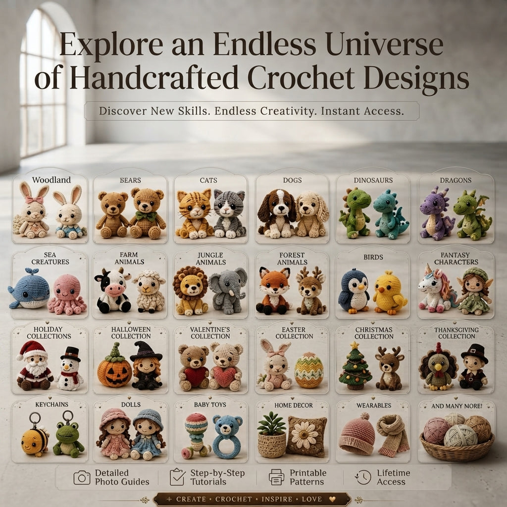 Giant Amigurumi Library V2 | 10000+ Pattern Collection