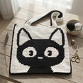 Black Cat Tote | Crochet Pattern PDF