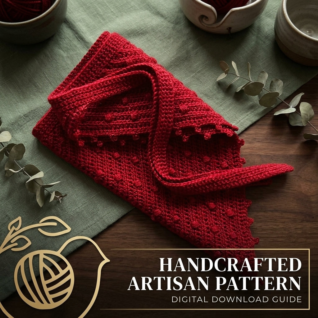 Picot Edge Headscarf | Crochet Pattern PDF