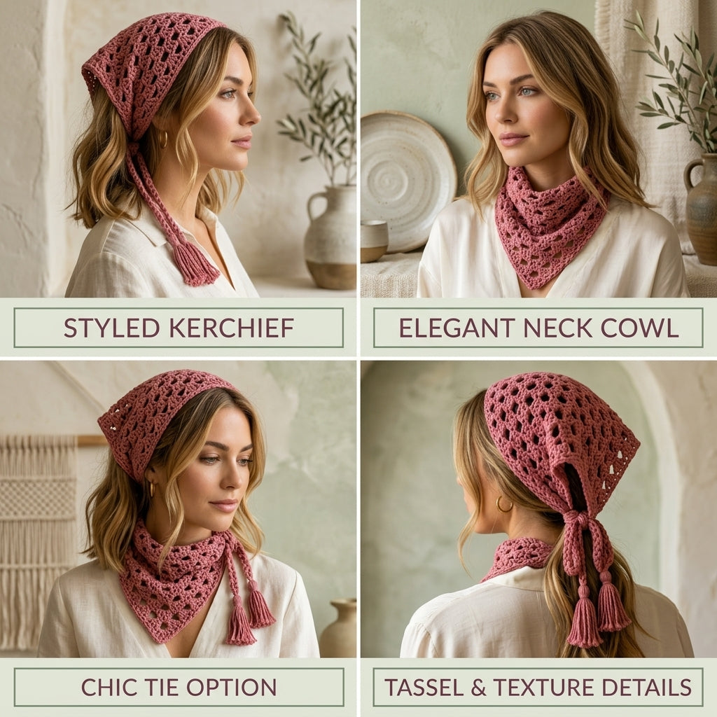 Boho Granny Triangle Wrap | Crochet Pattern PDF
