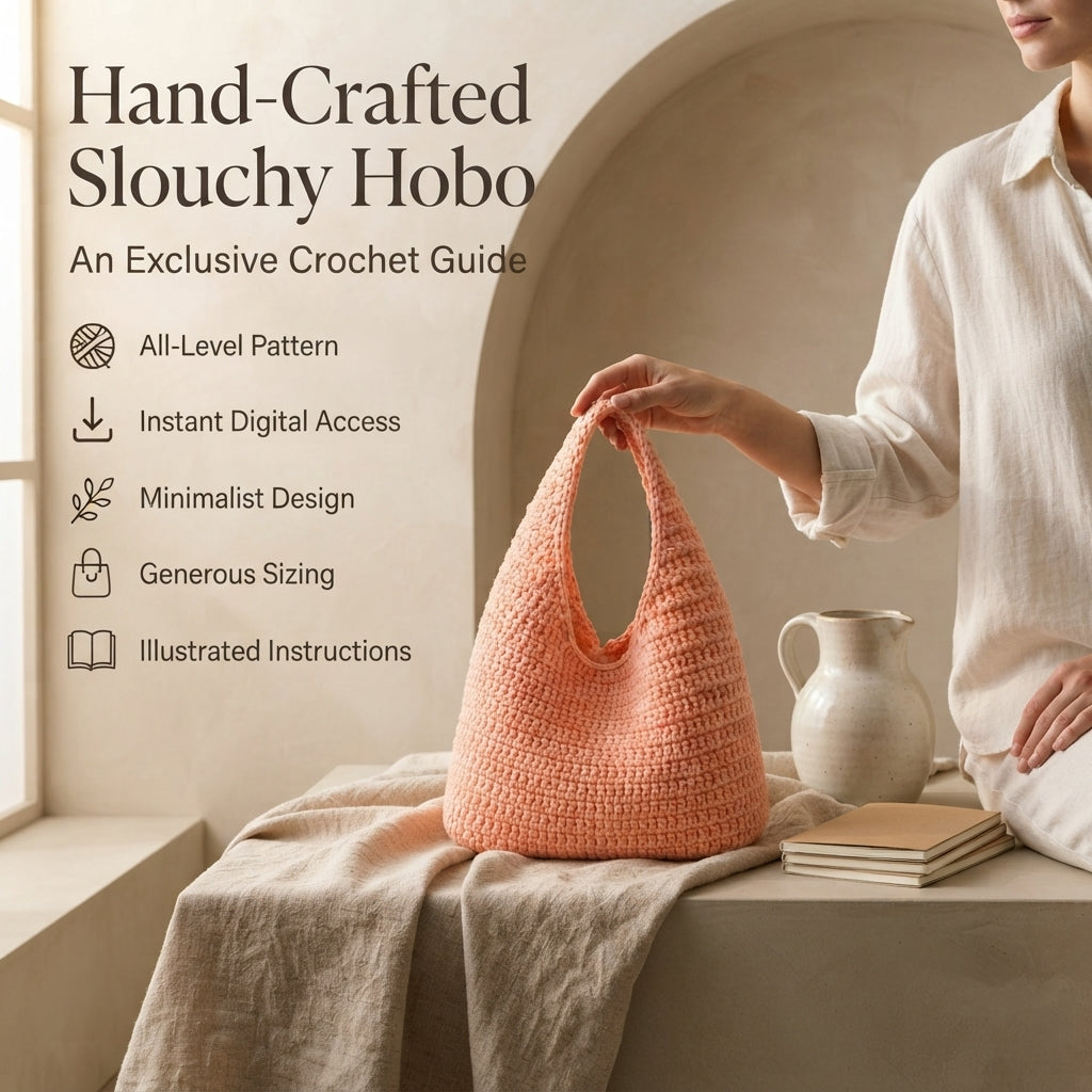 Hobo Bag Tote | Crochet Pattern PDF