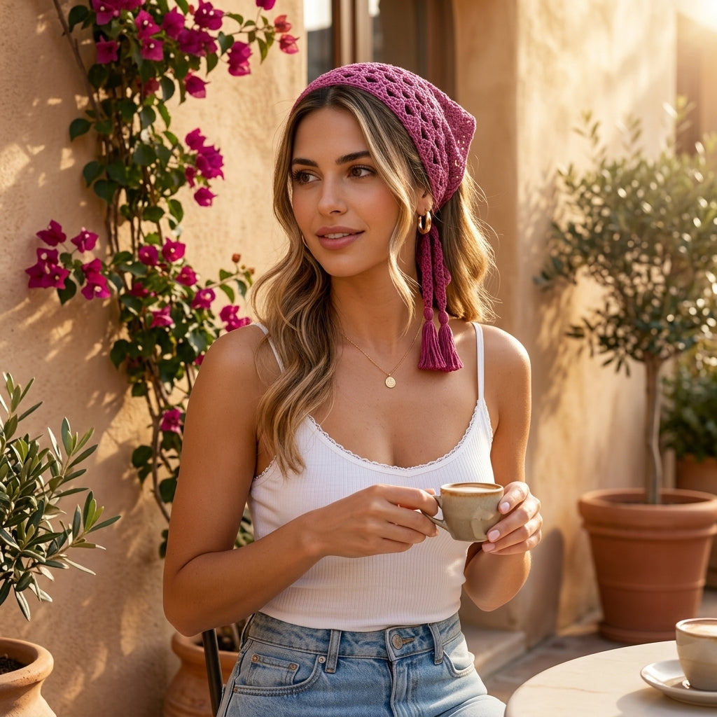 Boho Granny Triangle Wrap | Crochet Pattern PDF
