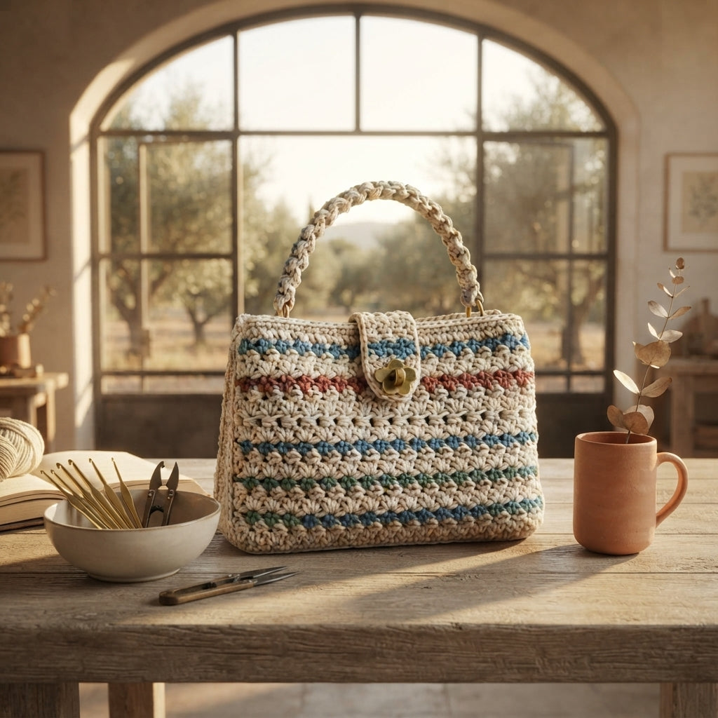 Handmade Colorful Bag | Crochet Pattern PDF