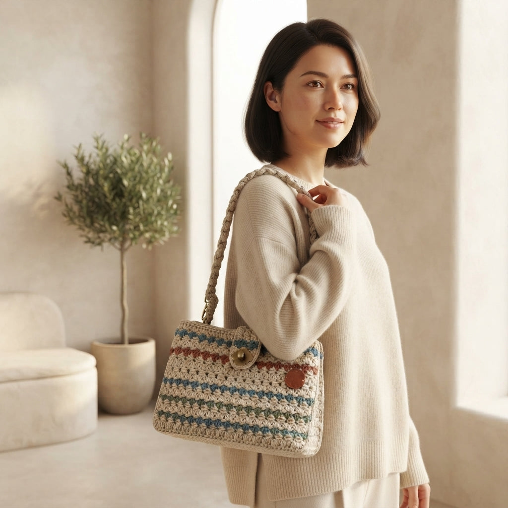 Handmade Colorful Bag | Crochet Pattern PDF