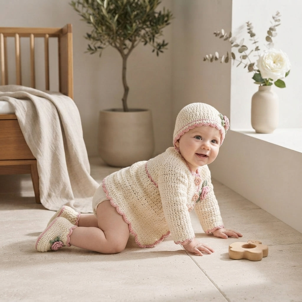 Vintage Sweater Hat Baby Sweater | Crochet Pattern PDF