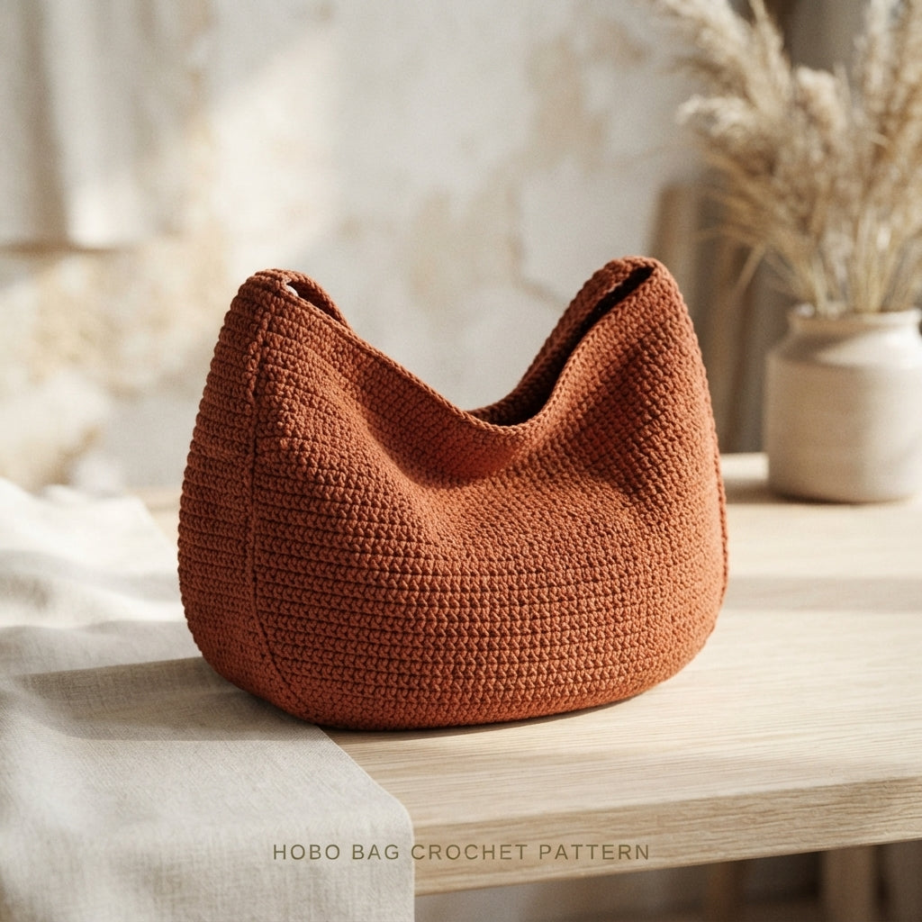 Shoulder Bag Boho Market Bag | Crochet Pattern PDF