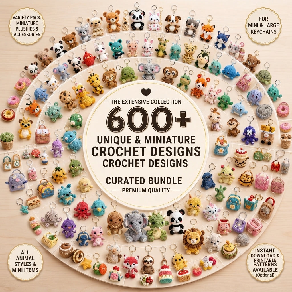 Ultimate Keychain Collection | 600+ Amigurumi PDF