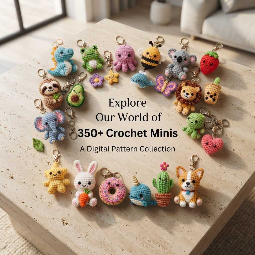 Massive 350+ Mini Charm Patterns | Crochet Bundle — Design 2