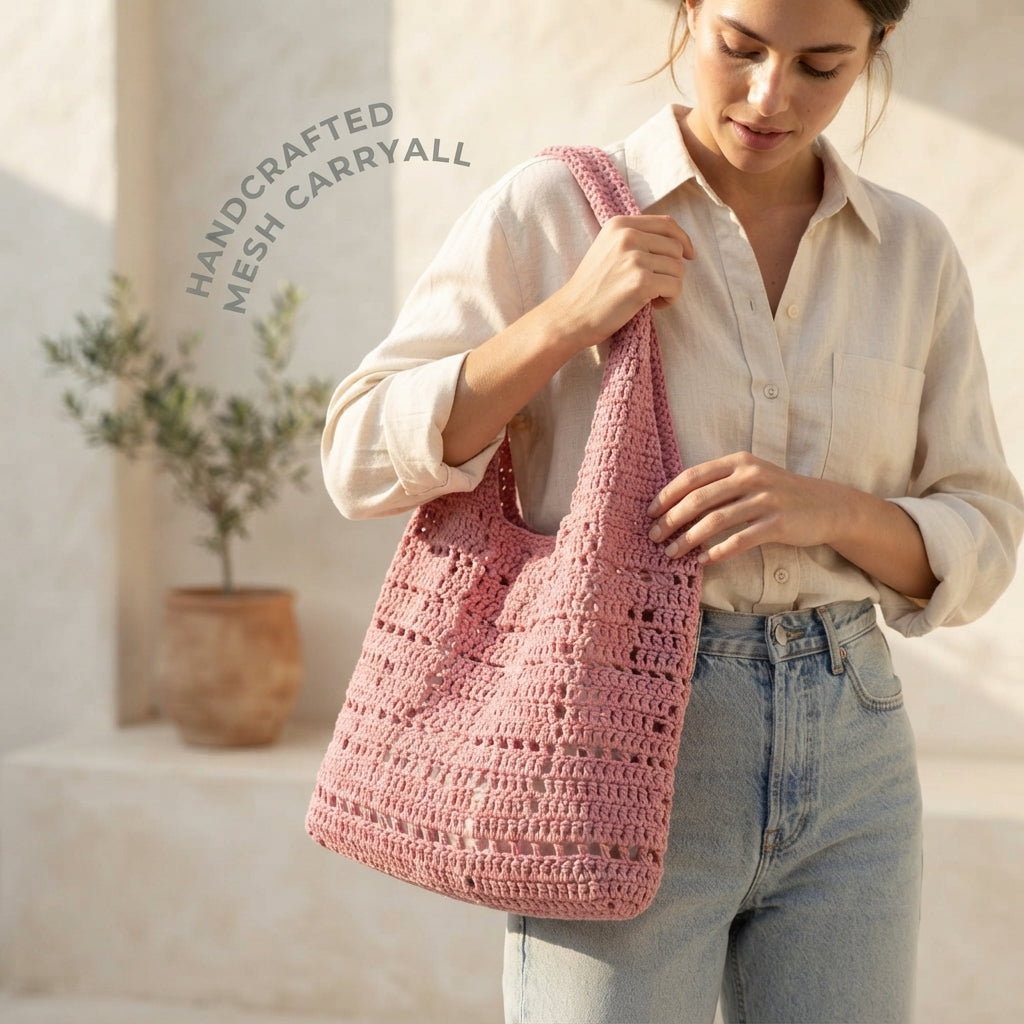 Mesh Bag Everyday Tote | Crochet Pattern PDF