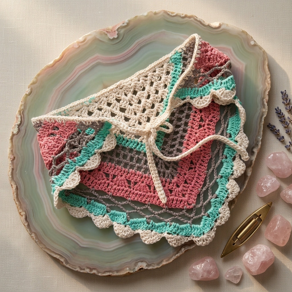 Lace Boho Kerchief | Summer Crochet Pattern PDF