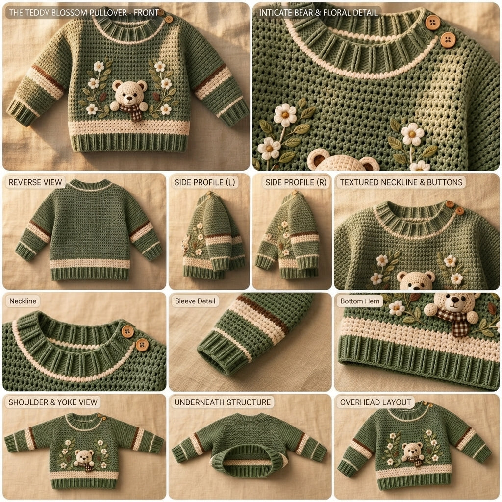 Raglan Baby Sweater Raglan v3 | Crochet Pattern PDF