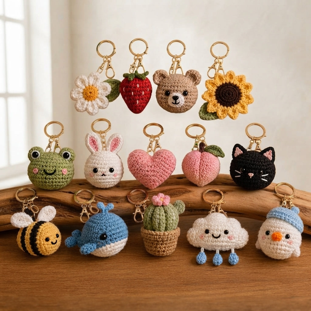 Giant Amigurumi Bundle | 14+ Keychain PDFs