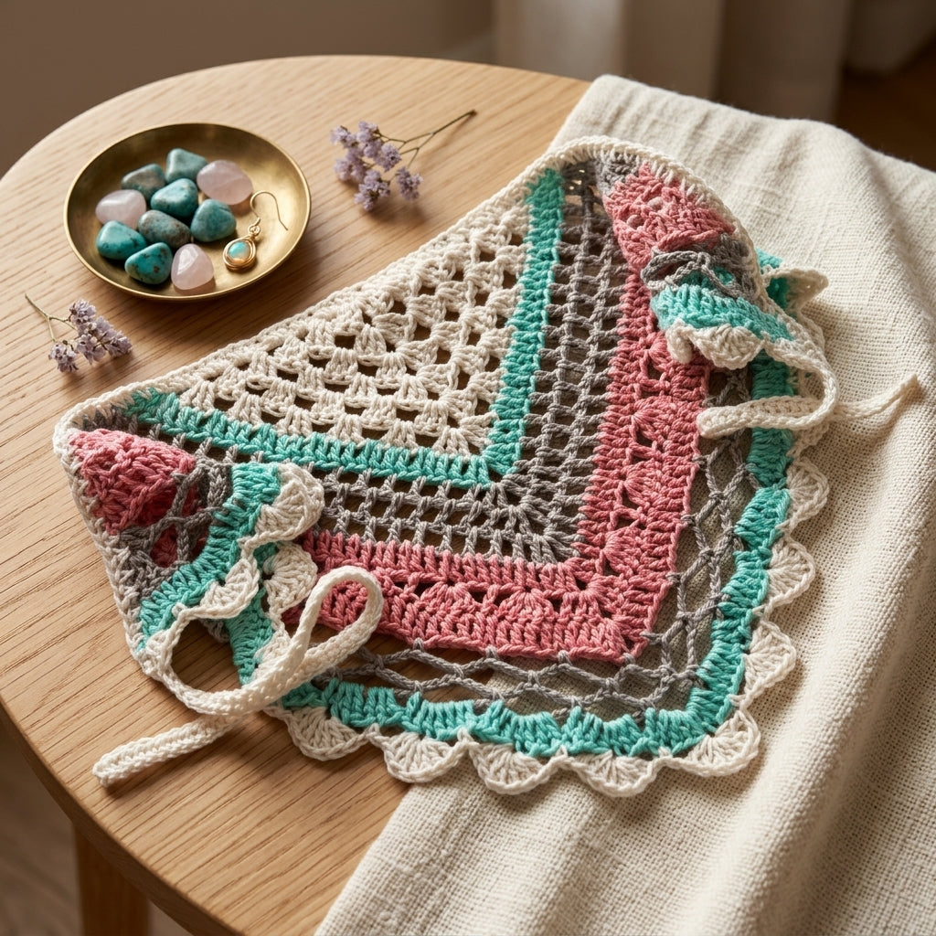Lace Boho Kerchief | Summer Crochet Pattern PDF