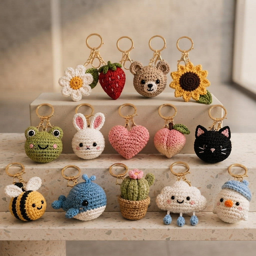 Giant Amigurumi Bundle | 14+ Keychain PDFs