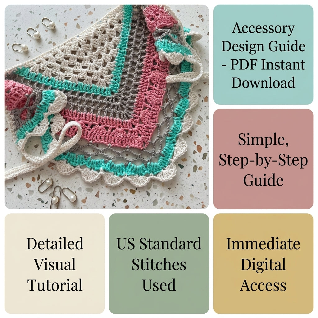 Lace Boho Kerchief | Summer Crochet Pattern PDF