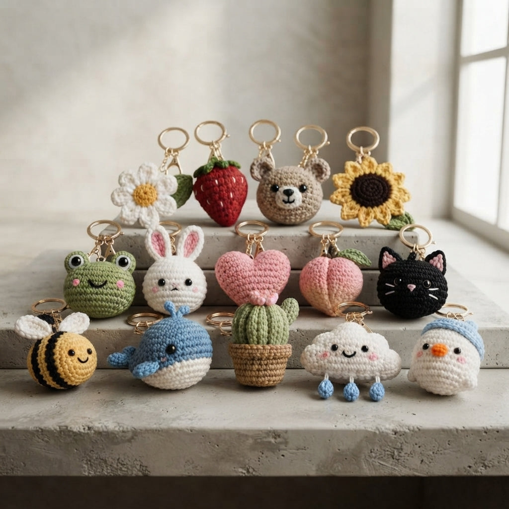 Giant Amigurumi Bundle | 14+ Keychain PDFs
