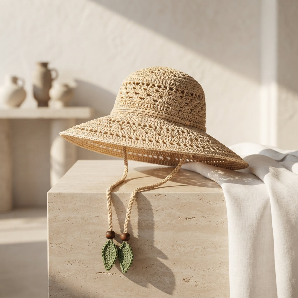 Beautiful Sun Visor | Crochet Sun Hat Pattern
