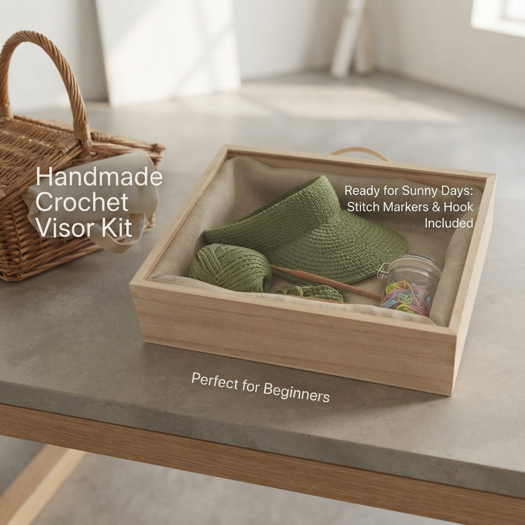 Chic Sun Visor | PDF Crochet Guide — Design 2