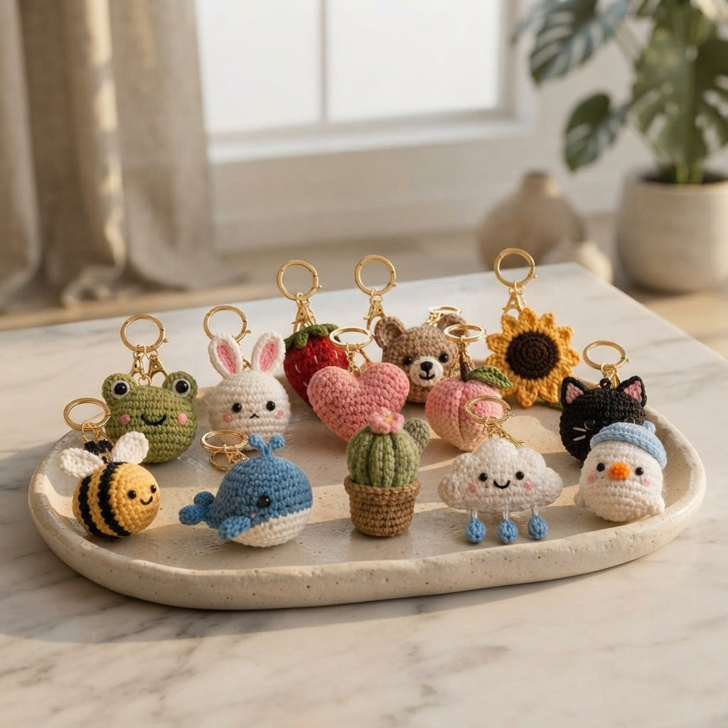 Giant Amigurumi Bundle | 14+ Keychain PDFs
