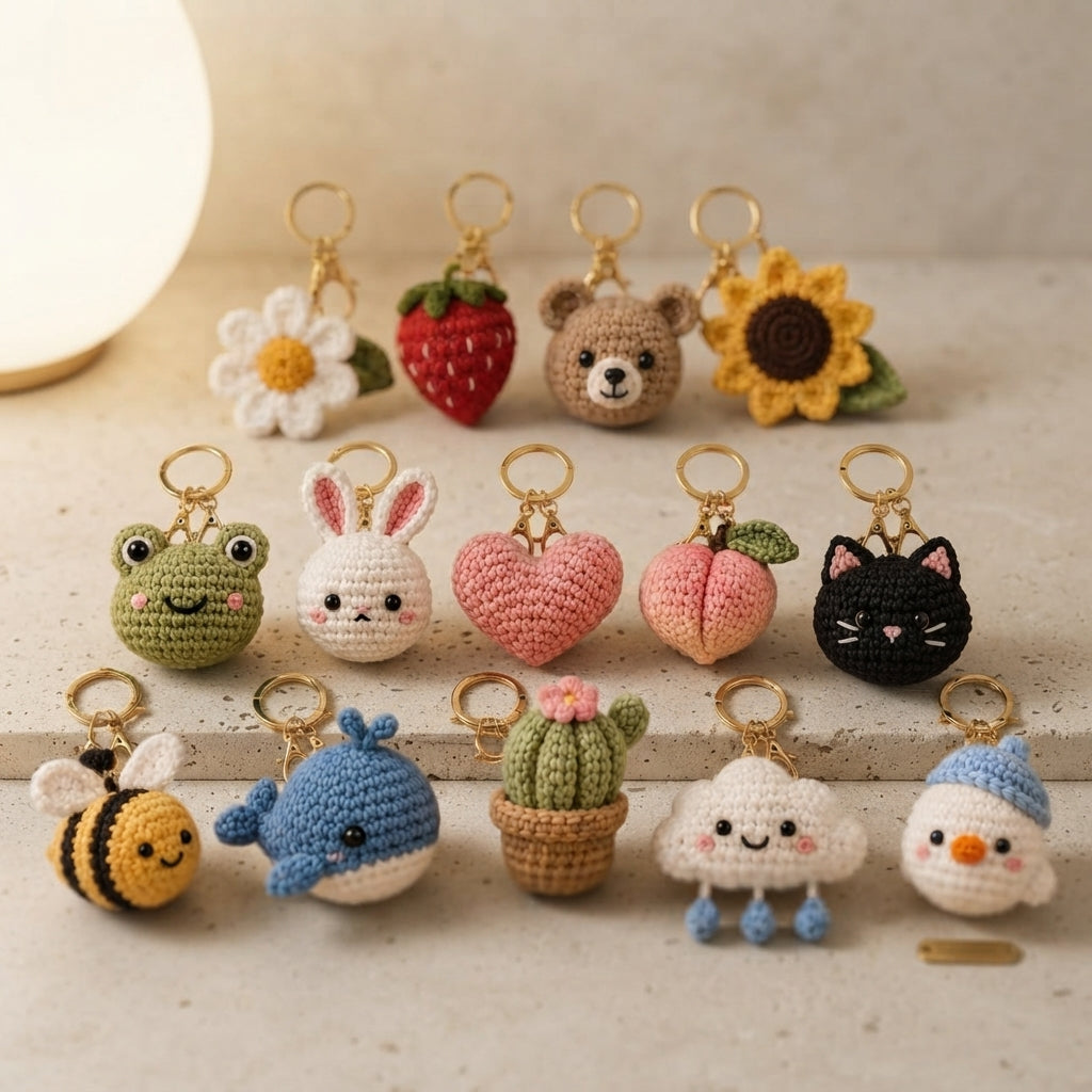 Giant Amigurumi Bundle | 14+ Keychain PDFs