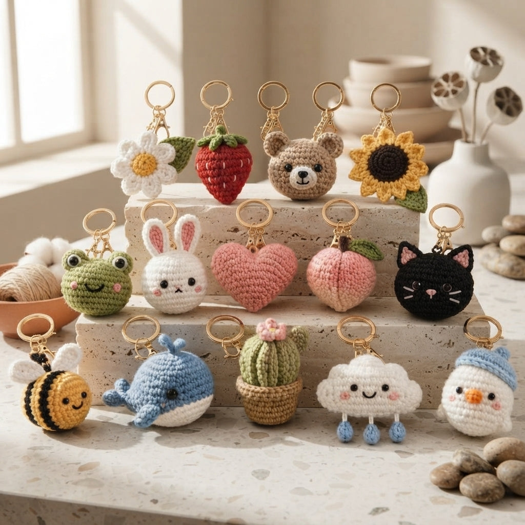 Giant Amigurumi Bundle | 14+ Keychain PDFs