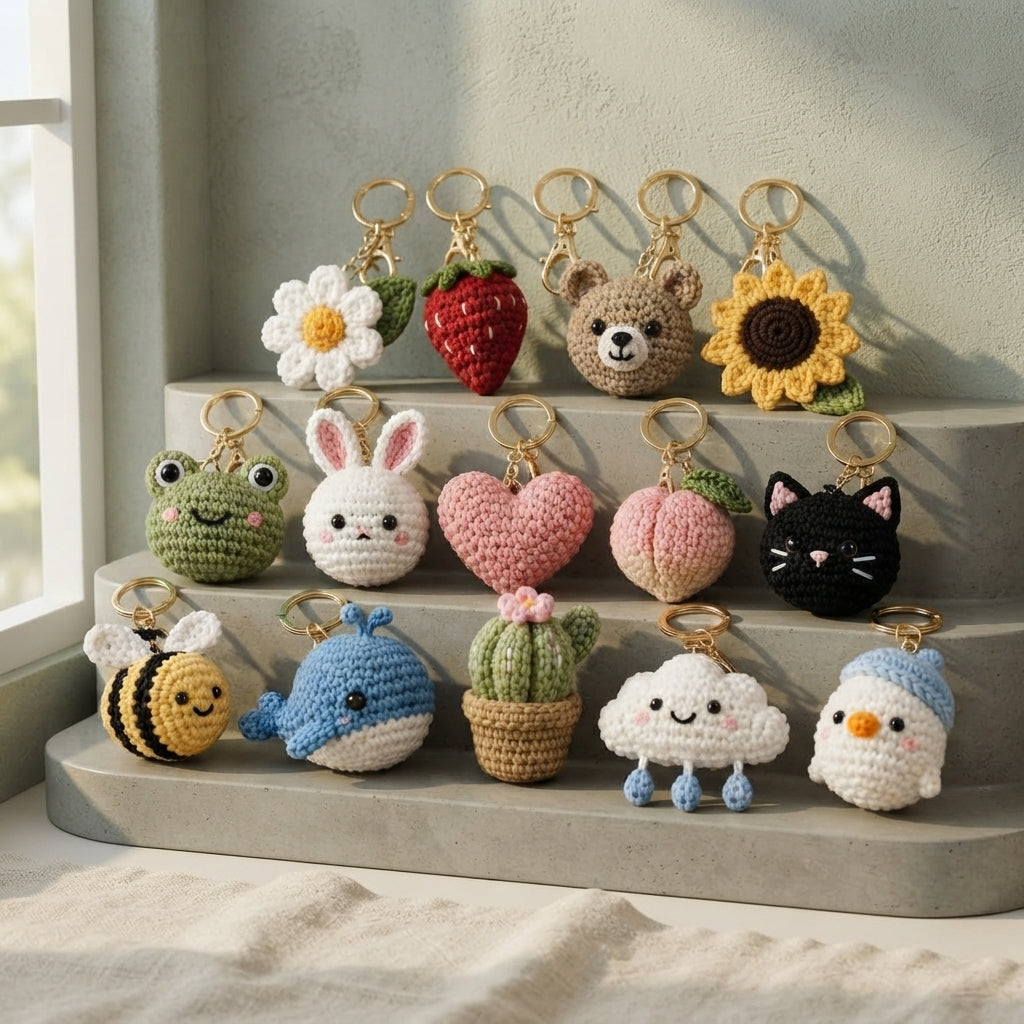 Giant Amigurumi Bundle | 14+ Keychain PDFs