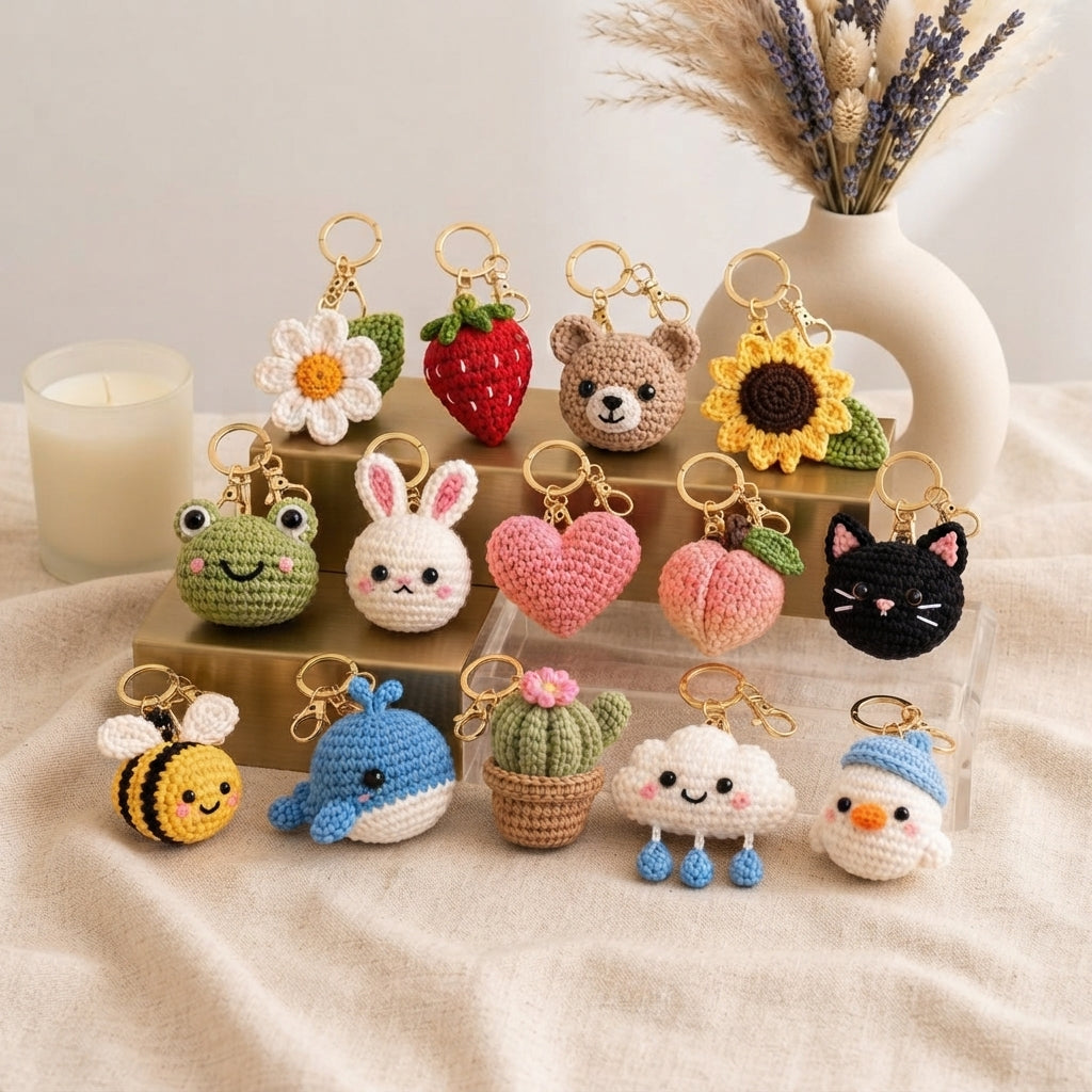 Giant Amigurumi Bundle | 14+ Keychain PDFs