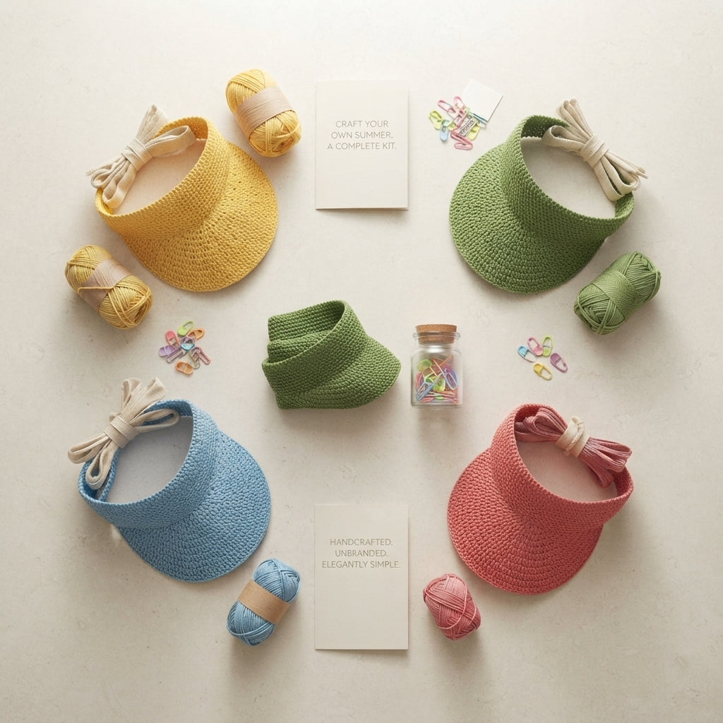 Chic Sun Visor | PDF Crochet Guide — Design 2