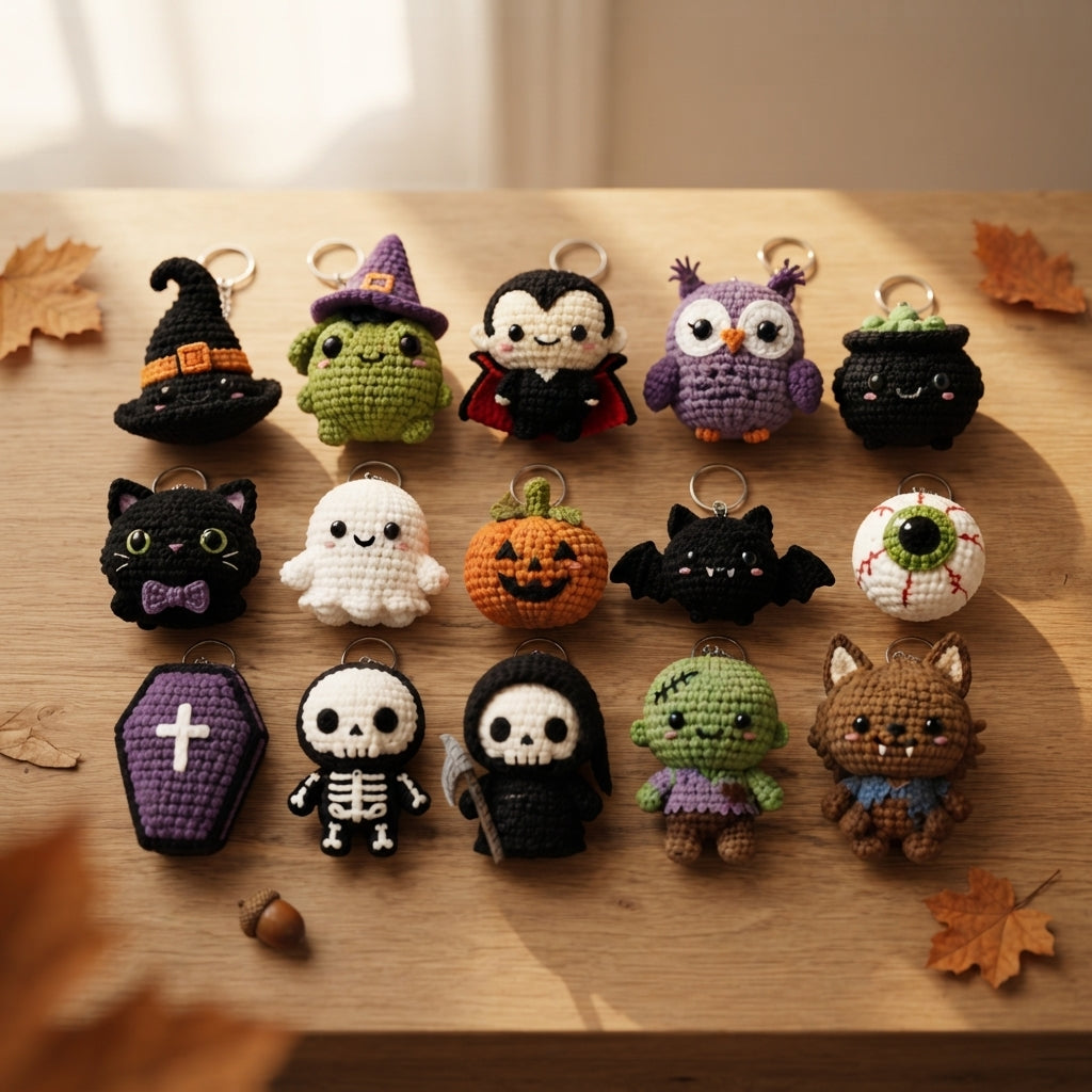 Cute Keychain Keyring | Amigurumi PDF Guide — Design 3
