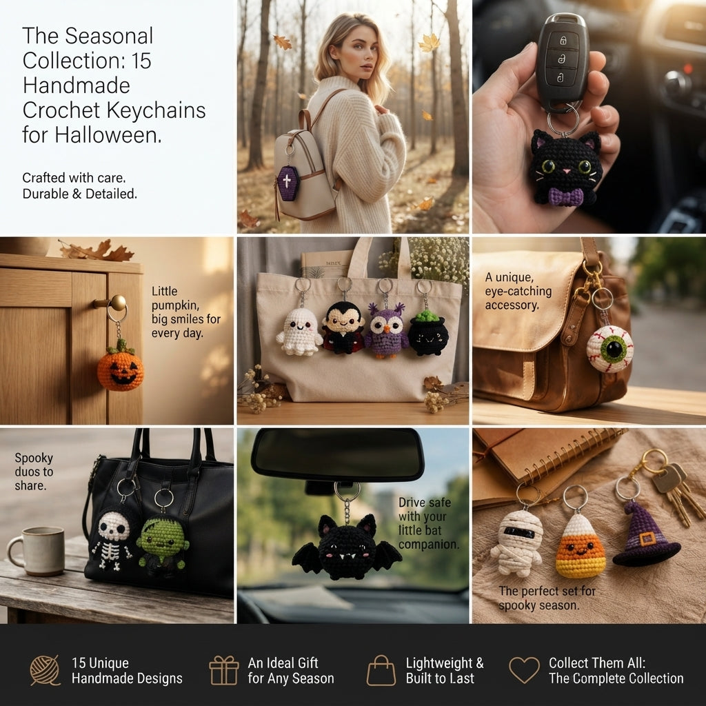 Cute Keychain Keyring | Amigurumi PDF Guide — Design 3