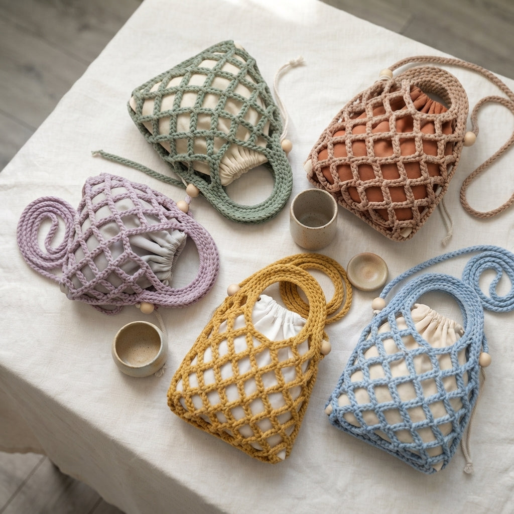 Net Bag Mesh Bag Bag | Crochet Pattern PDF