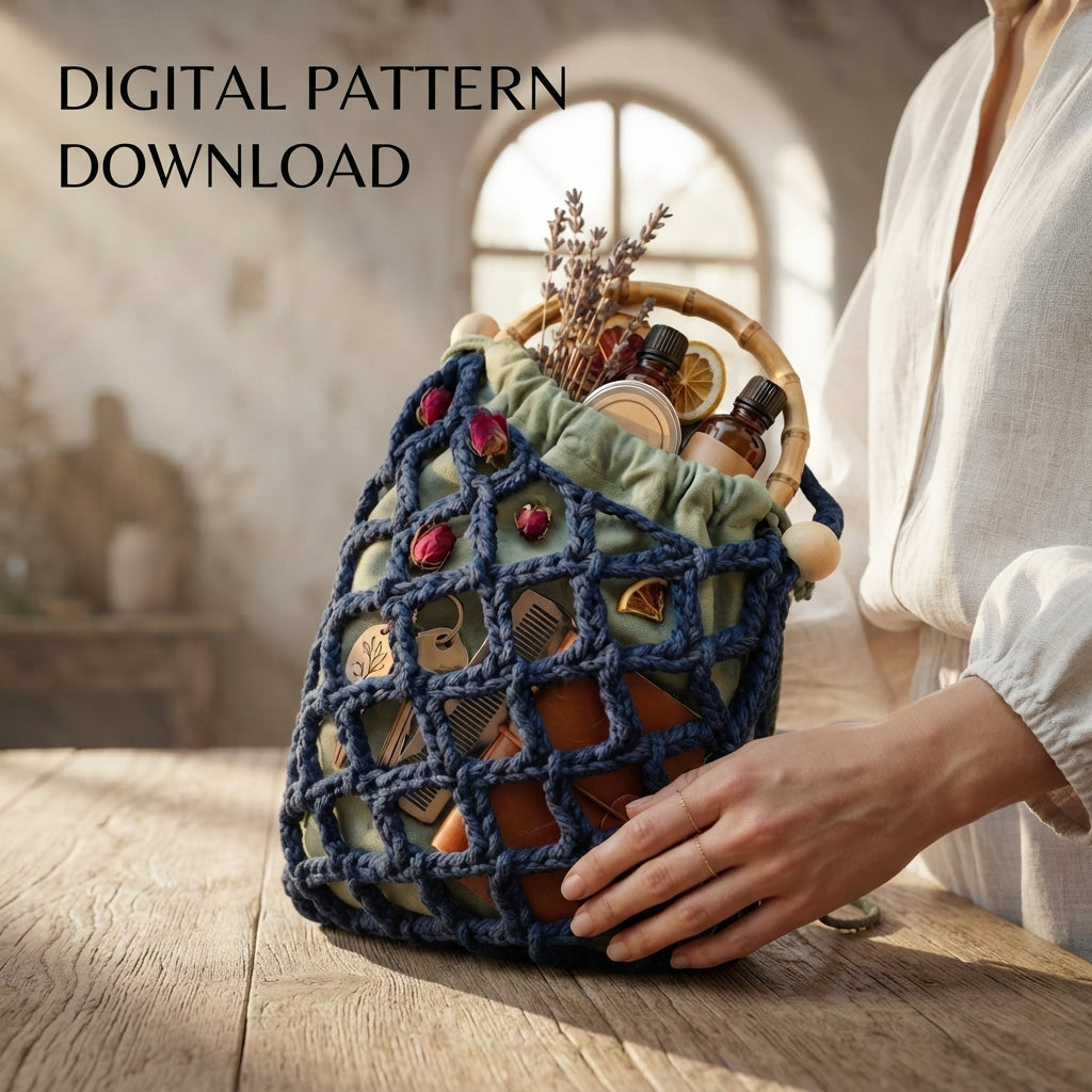 Net Bag Mesh Bag Bag | Crochet Pattern PDF