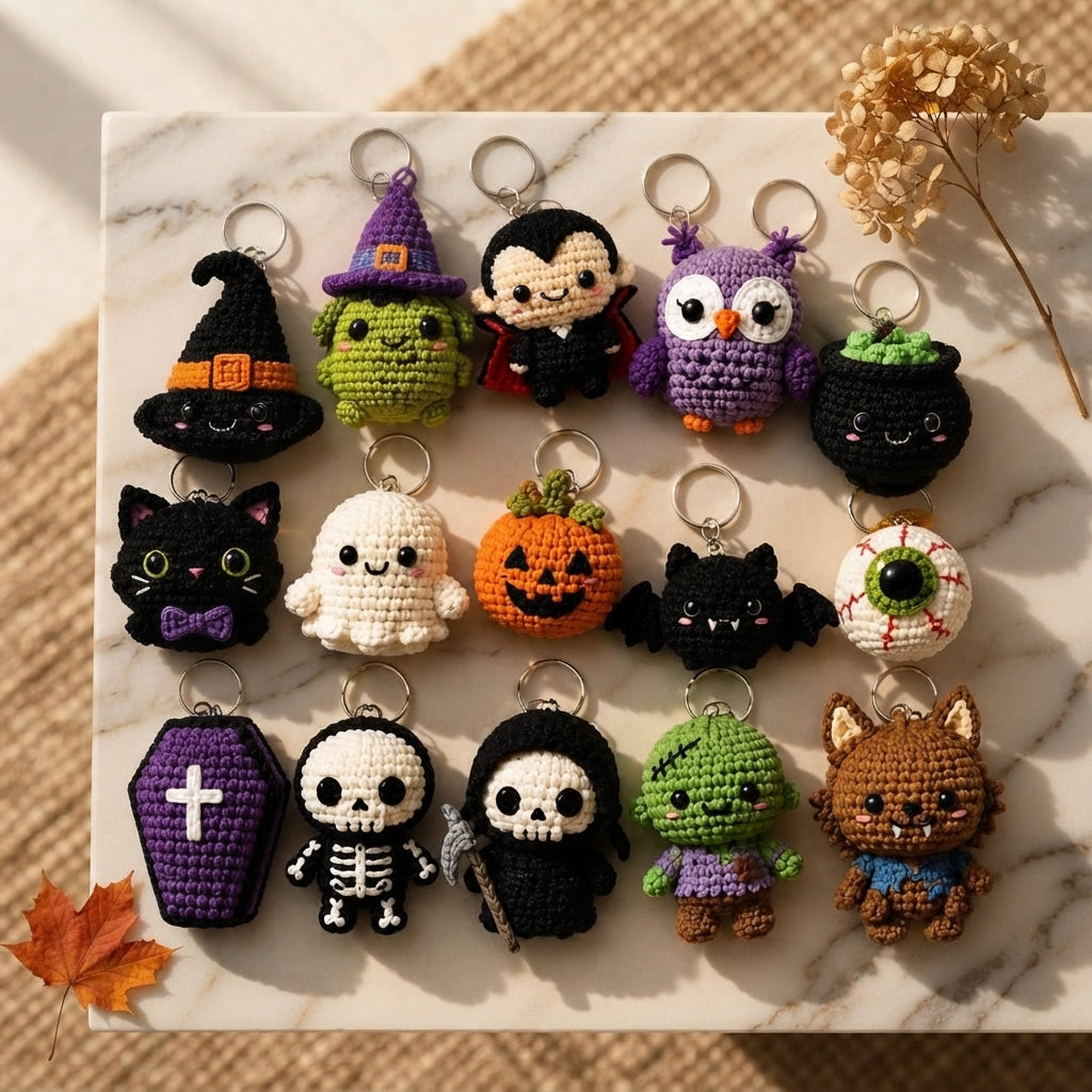 Cute Keychain Keyring | Amigurumi PDF Guide — Design 3