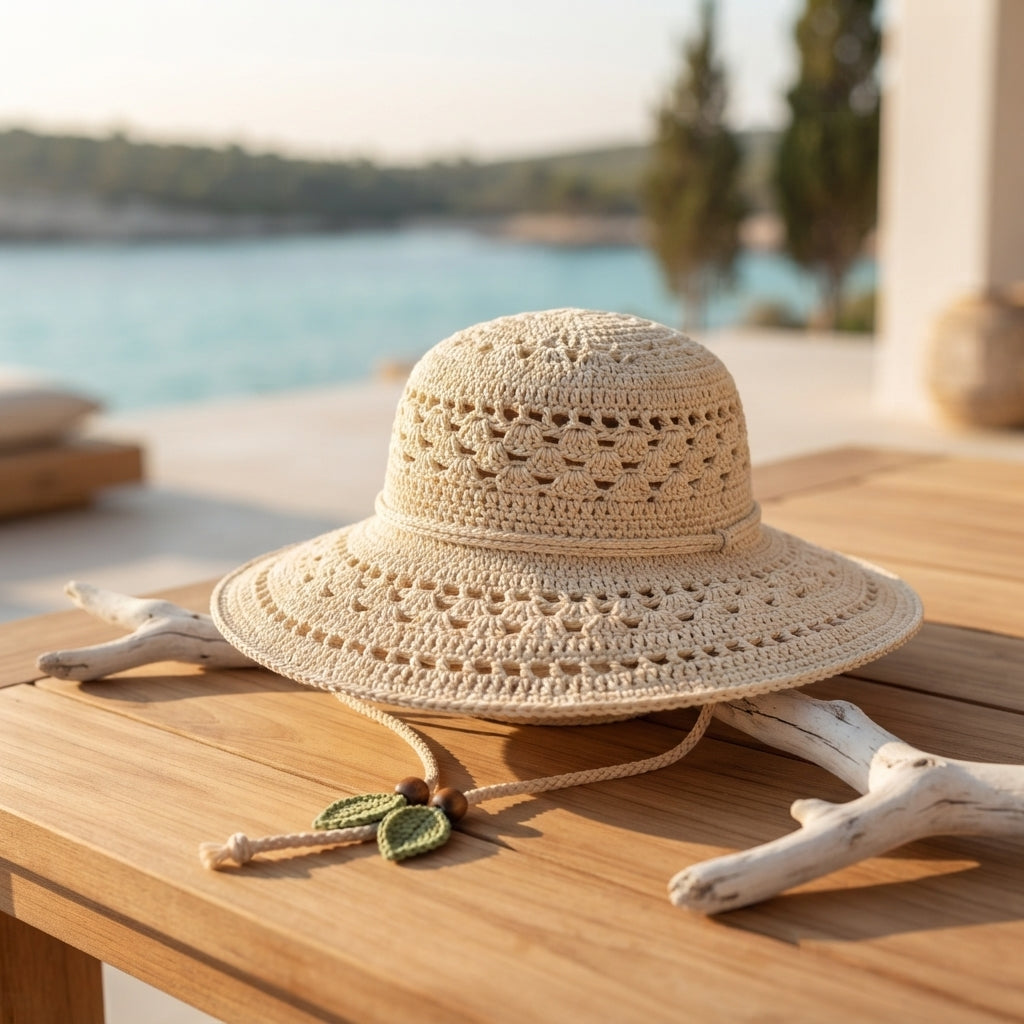 Beautiful Sun Visor | Crochet Sun Hat Pattern