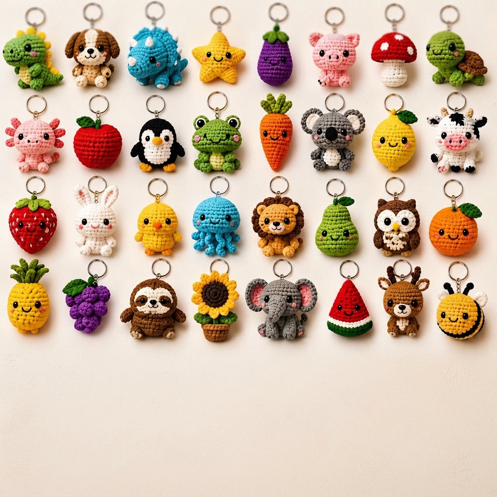 Premium 100+ Mini Charms | Amigurumi Pattern Pack