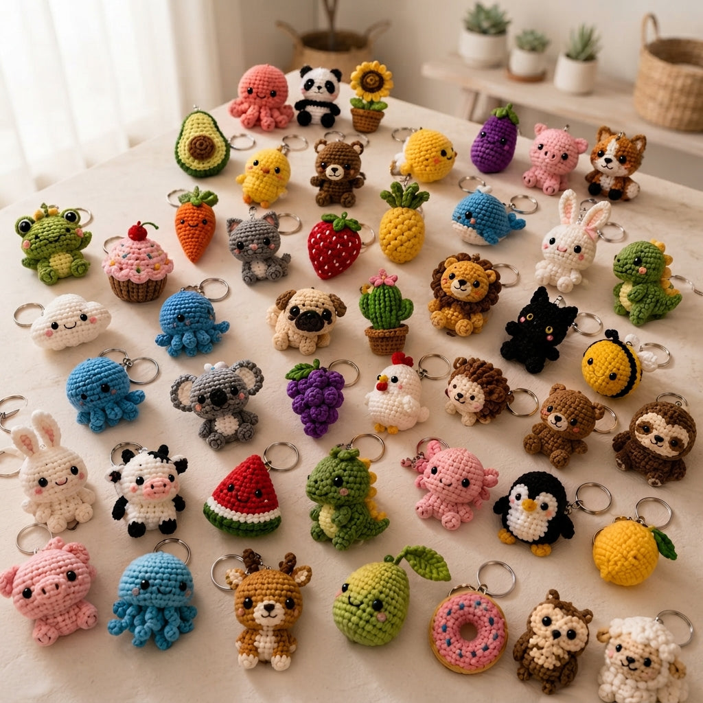 Premium 100+ Mini Charms | Amigurumi Pattern Pack